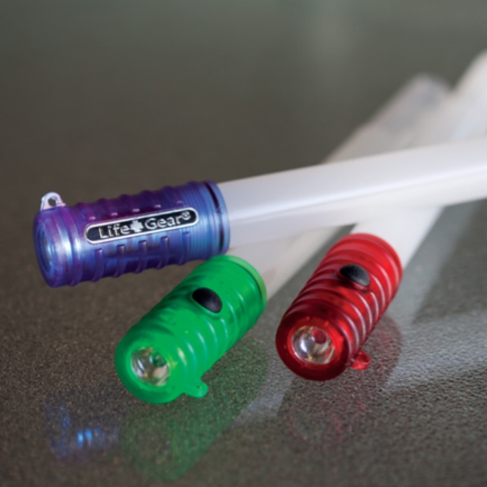 LIFE + GEAR Reusable LED Glow Stick & LED Flashlight